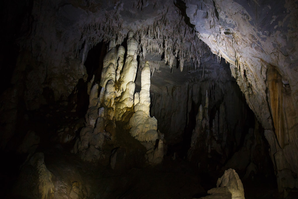 Columns inside Rat Cave